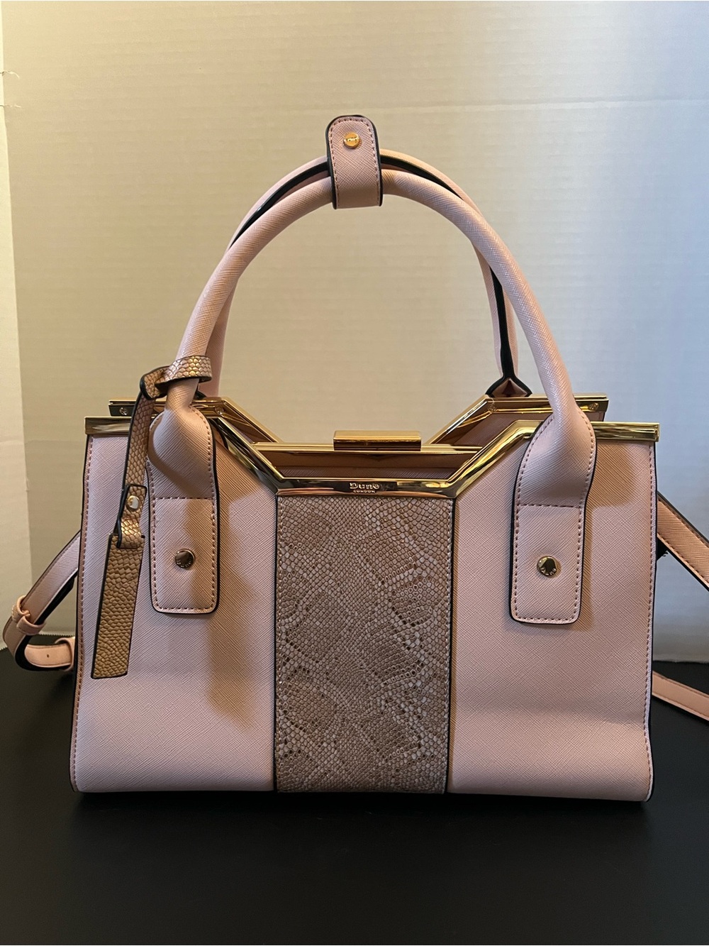 Dune London Pink Structured Satchel Bag